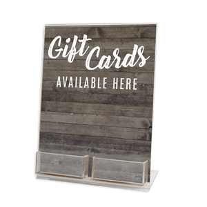 Two Gift Card Acrylic Display Stand