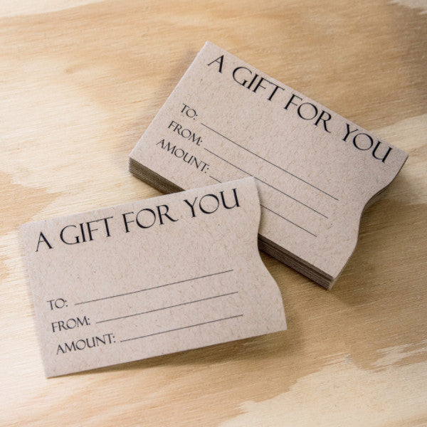 Kraft Paper Bag Gift Card Sleeves Vend Gift Cards Kraft Paper Bag Gift Card Sleeves Vend Gift Cards